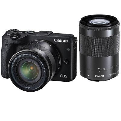 Canon EOS M3 Kit 2 18-55MM F/3.5-5.6 IS STM + 55-200MM F/4.5-6.3 IS STM