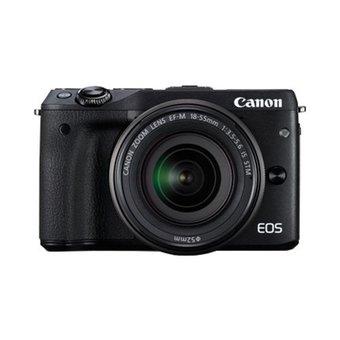 Canon EOS M3 Kit EF-M18-55 IS STM - 24.2 MP - Hitam  