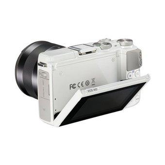 Canon EOS M3 Kit EF-M18-55 IS STM - 24.2 MP - Putih  