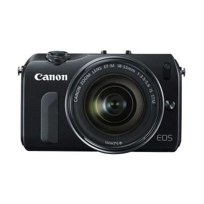 Canon EOS M3 with Lens 18-55mm Hitam Kamera DSLR