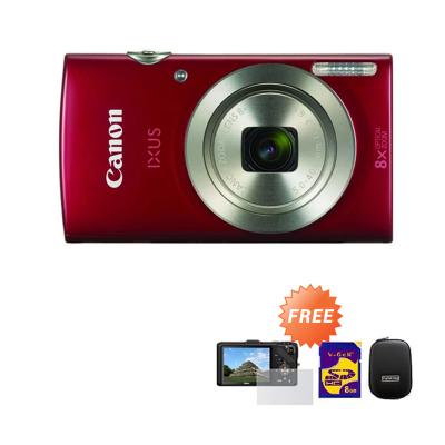 Canon IXUS 175 Kamera Pocket + SD Card 8 GB + Pouch + Anti Gores