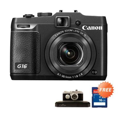 Canon PowerShot G16 Hitam Kamera Pocket