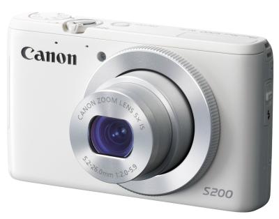 Canon PowerShot S200 - 10.1 MP - 5x Optical Zoom - Putih