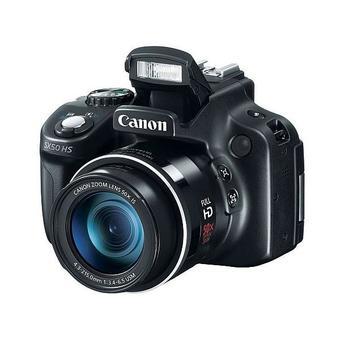 Canon PowerShot SX50 HS 12.1 MP 50x Zoom Digital Camera Black  