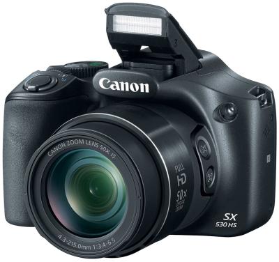 Canon PowerShot SX530 HS Prosumer Black Kamera Pocket + Memory Sandisk 8GB + Tas + Screen Guard