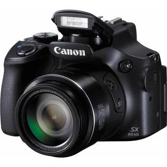 Canon PowerShot SX60 - 16.1 MP - 65x Optical Zoom - Hitam  