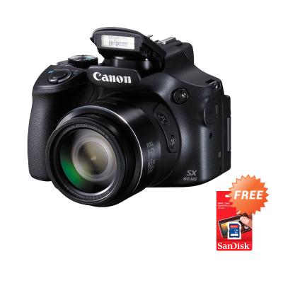 Canon PowerShot SX60 HS Kamera Digital [16 MP] + Sandisk SDHC 8 GB