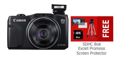 Canon PowerShot SX710 HS Digital Camera + SDHC 8GB + Screen Protector + Tripod Promoss