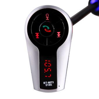 Car Kit MP3 Player Audio Wireless Stereo Bluetooth LCD FM Transmitter (Black/Silver) (Intl)  