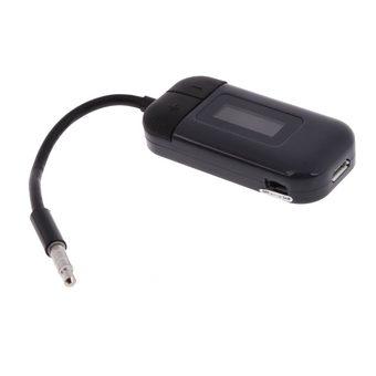 Car LCD Music MP3 Player FM Transmitter Remote Control for iPhone iPod (Intl)  