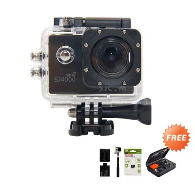 Combo Extreme SJ4000 WIFI Novatek Hitam Action Cam [12 MP] + Paket Bonus