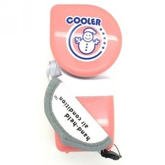 Coolerpad Handheld Mini Portable Air Conditioner USB Fan - Merah Muda  