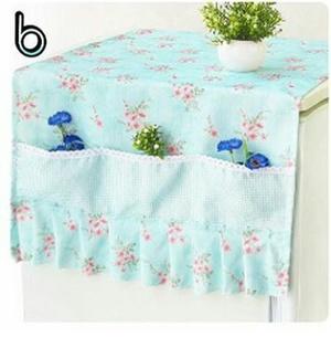 Cover kulkas single tosca floral shabby Chic