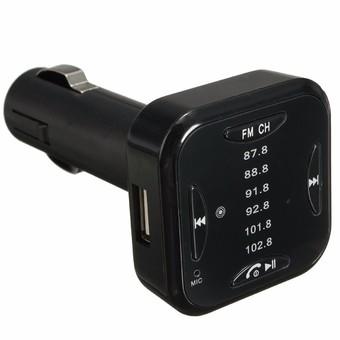 DC 12-24V Universal Wireless Bluetooth FM Transmitter MP3 Player Car Kit Charger (Black) (Intl)  