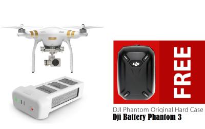 DJI Phantom 3 Professional RC RTF with 4K Camera Drone Gimbal GPS + DJI Hard Case Backpack Shoulder Bag + Dji Phantom Battery