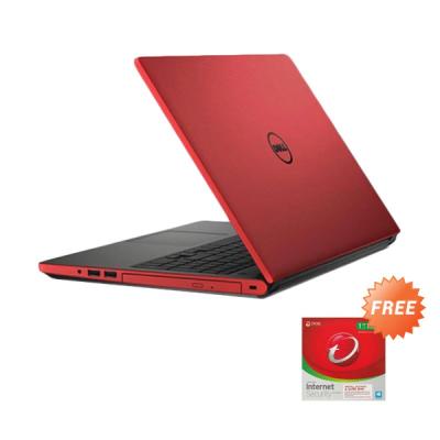 Dell Inspiron 14 5458 Red Notebook [Ci5-5200U/4GB/500GB/nVidia 2GB/Ubuntu] + Trend Micro Internet Security
