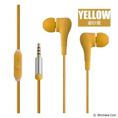 EARFUN Earphone Fashionable Colorful [EF-E8] - Yellow
