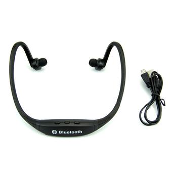 ELENXS Bluetooth Wireless Headset Sports Earphone Headphone Stereo Running Universal Plastic Rubber (Black)  