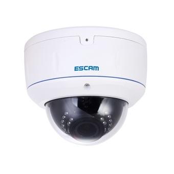 ESCAM HD3500V 1080P Water-Proof and Vandal-Proof IR Network Dome Camera (White)  