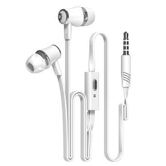 Earphone Earbuds with Microphone Stereo Earphones for Apple iPhone (White)(Intl)  