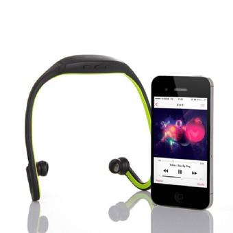 Elenxs Auricolare Bluetooth senza fili stereo Cuffie MP3 Music for Samsung iPhone LG green (Intl)  