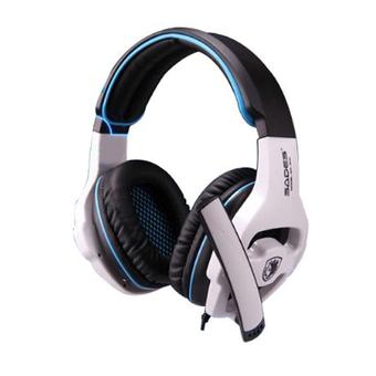Elenxs New Sades SA-810 Game Pro Gaming Stereo Headphone Headset w/ Microphone Mic white (Intl)  
