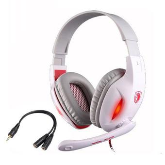 Elenxs SADES SA-808 professional Game Headset Noise Canceling Studio Gaming Headphone white (Intl)  