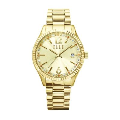 Elle Time EL20331B03C Gold Stainless Bracelet Jam Tangan Wanita