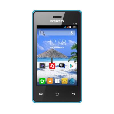 Evercoss A53 Biru Smartphone [512 MB]