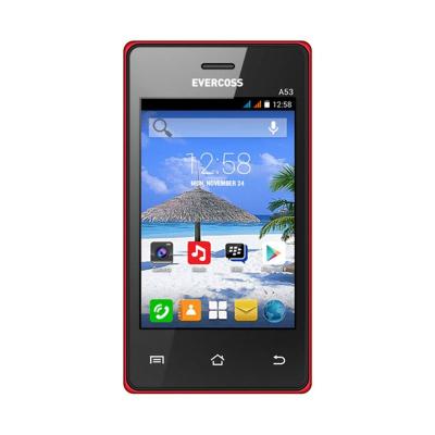 Evercoss A53 Merah Smartphone [512 MB]