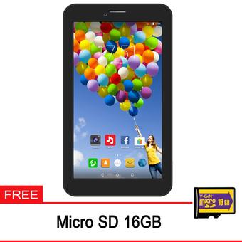 Evercoss AT7F Winner Tab S3 - 8GB - Hitam + Gratis Micro SD 16GB  