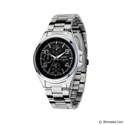 FASHION STREET Exclusive Imports Men's Alloy Stainless Steel Analog Quartz Wrist Watch [642940] - Black