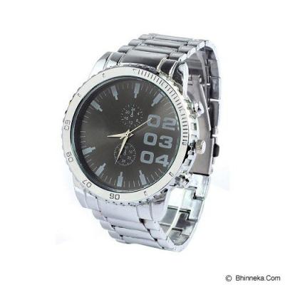 FASHION STREET Exclusive Imports Men's Black Car Dashboard Silver Alloy Band Watch [642756]
