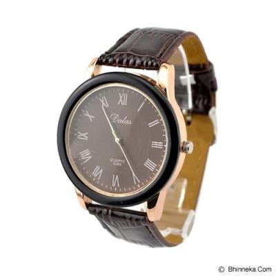 FASHION STREET Exclusive Imports Mens Faux Leather Roman Dial Quartz Wrist Watch [637022] - Brown