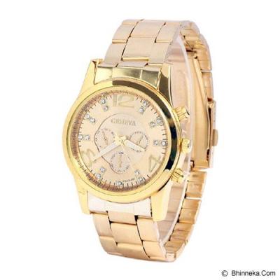 FASHION STREET Exclusive Imports Rhinestone Stainless Steel Band Wrist Watch [639752] - Gold