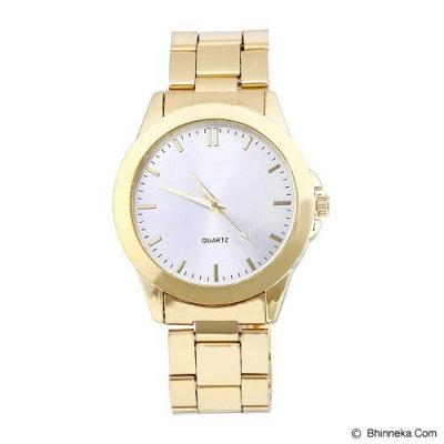 FASHION STREET Exclusive Imports Unisex Gold Alloy Band Watch [642750] - White