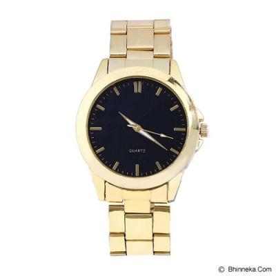 FASHION STREET Exclusive Imports Unisex Gold Alloy Band Watch [642749] - Black