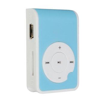 FSH 8GB Mirror Clip Mp3 Music Player (Blue) (Intl)  
