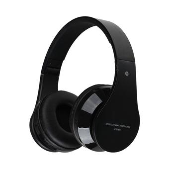Foxnovo AT-BT809 Foldable Wireless Bluetooth Stereo Headphone Headset with Mic / FM / TF Card (Black)  