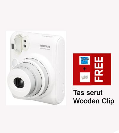 Fujifilm Instax Mini 50S - Putih + Free Tas serut+Wooden Clip Mini 50s