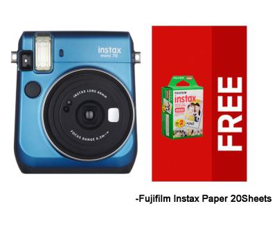 Fujifilm Instax Mini 70 Blue Kamera Instax (Instax + Paper20)