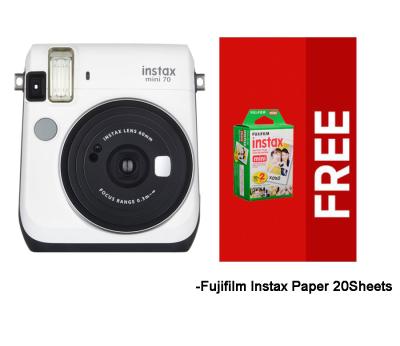 Fujifilm Instax Mini 70 White Kamera Instax (Instax + Paper20)