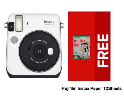 Fujifilm Instax Mini 70 White Kamera Instax (Instax + Paper10)
