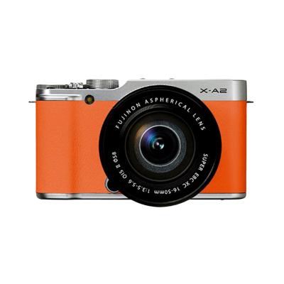 Fujifilm X-A2 Kit XC16-50mm f3.5-5.6 OIS Orange Kamera Mirrorless