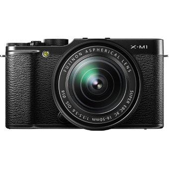Fujifilm X-M1 with 16-50mm & 27mm Twin Lens Mirrorless Camera_Black  