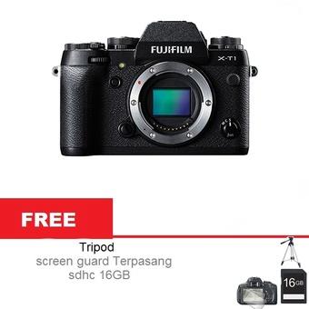 Fujifilm X-T1 Body Only - Hitam + Gratis Paket Hadiah  