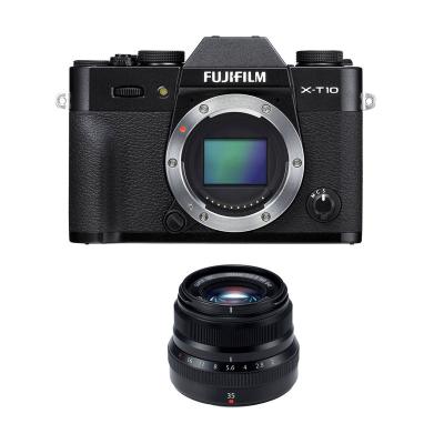 Fujifilm X-T10 Kit 35mm F2 Kamera Mirrorless - Black