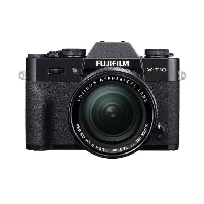 Fujifilm X-T10 Kit XF18-55mm f/2.8-4 R LM OIS Hitam Kamera Mirrorless