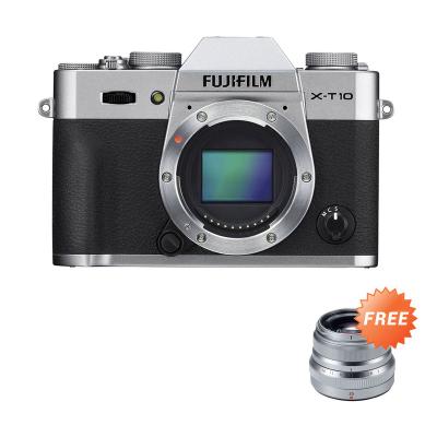 Fujifilm X-T10 Silver Kit 35mm F2 Black Kamera Mirrorless