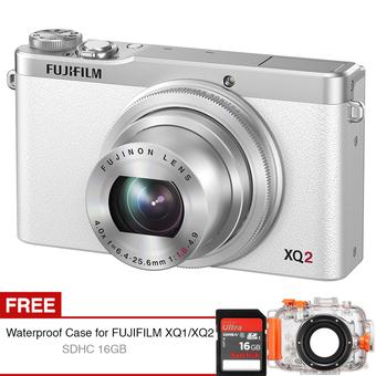 Fujifilm XQ2 - 12MP - Putih + Gratis Waterproof Case + SDHC 16GB  